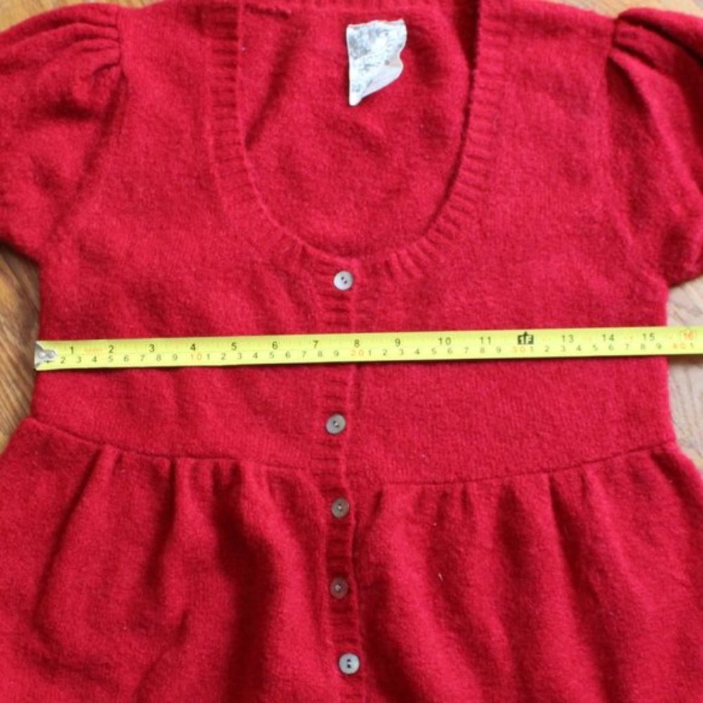 Love Rocks Button Down Sweater Blouse - Picture 4 of 5